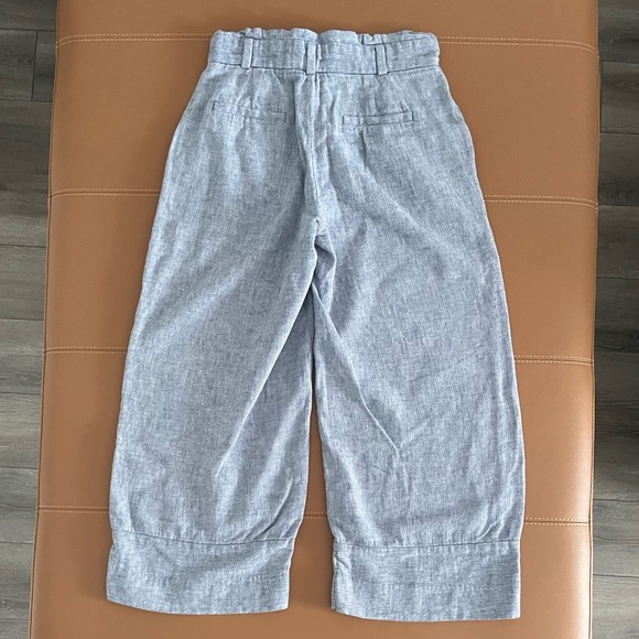 Banana Republic Blake Crop Blue Mid Rise Wide Leg Pants. - Picture 5 of 9